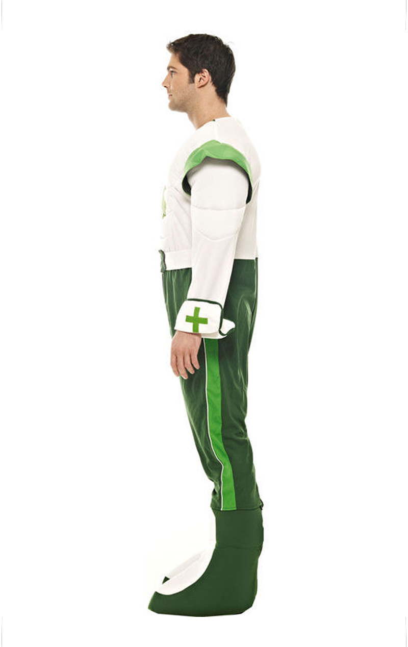 Erwachsenes Green Cross Code Man Kostüm
