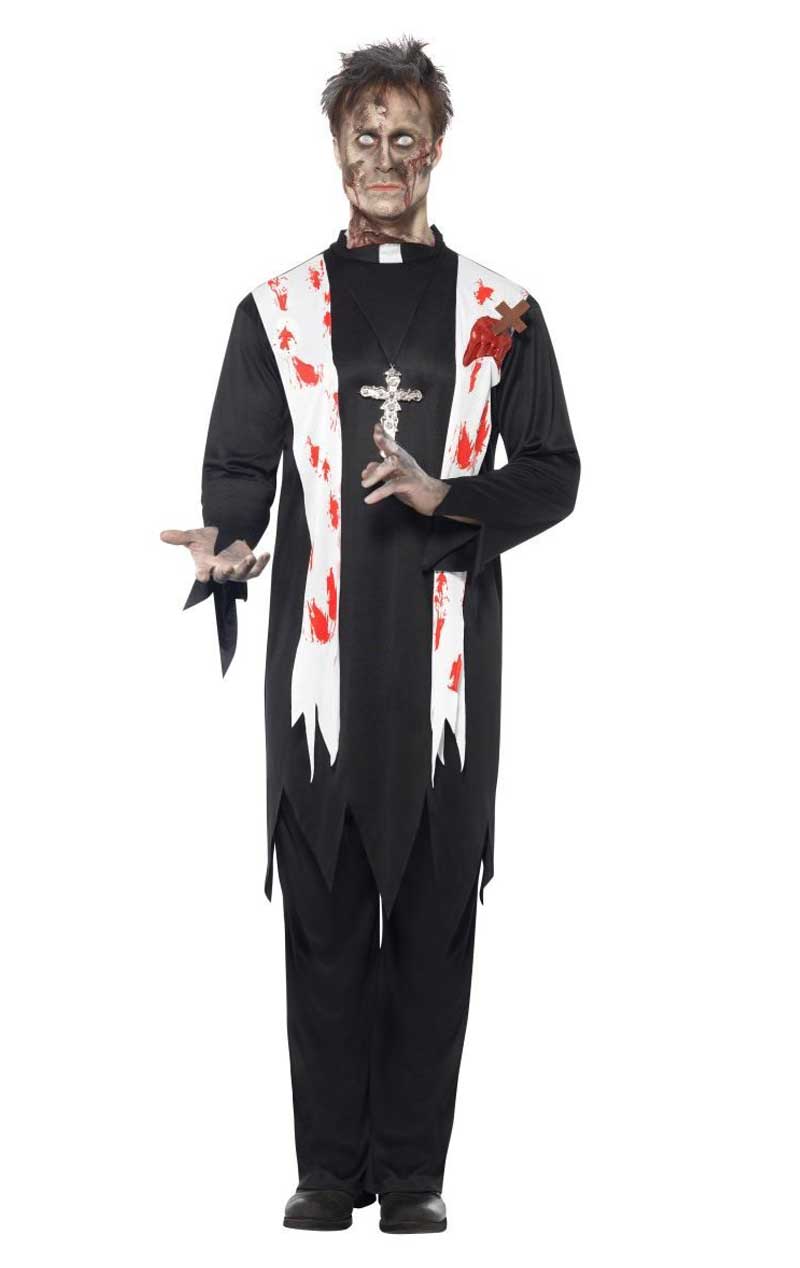Zombie Priester Kostüm für Herren