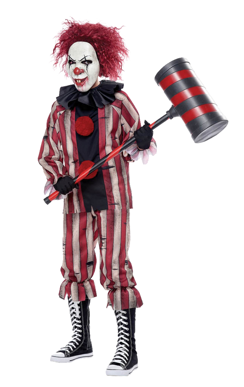 Albtraum-Clown-Halloween-Kostüm für Jungen