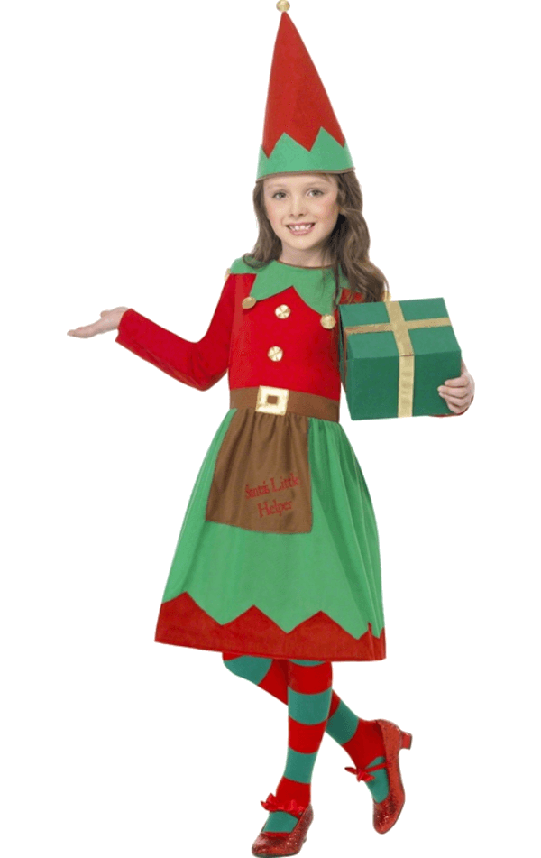 Kinder Elf Mädchen Weihnachtskostüm