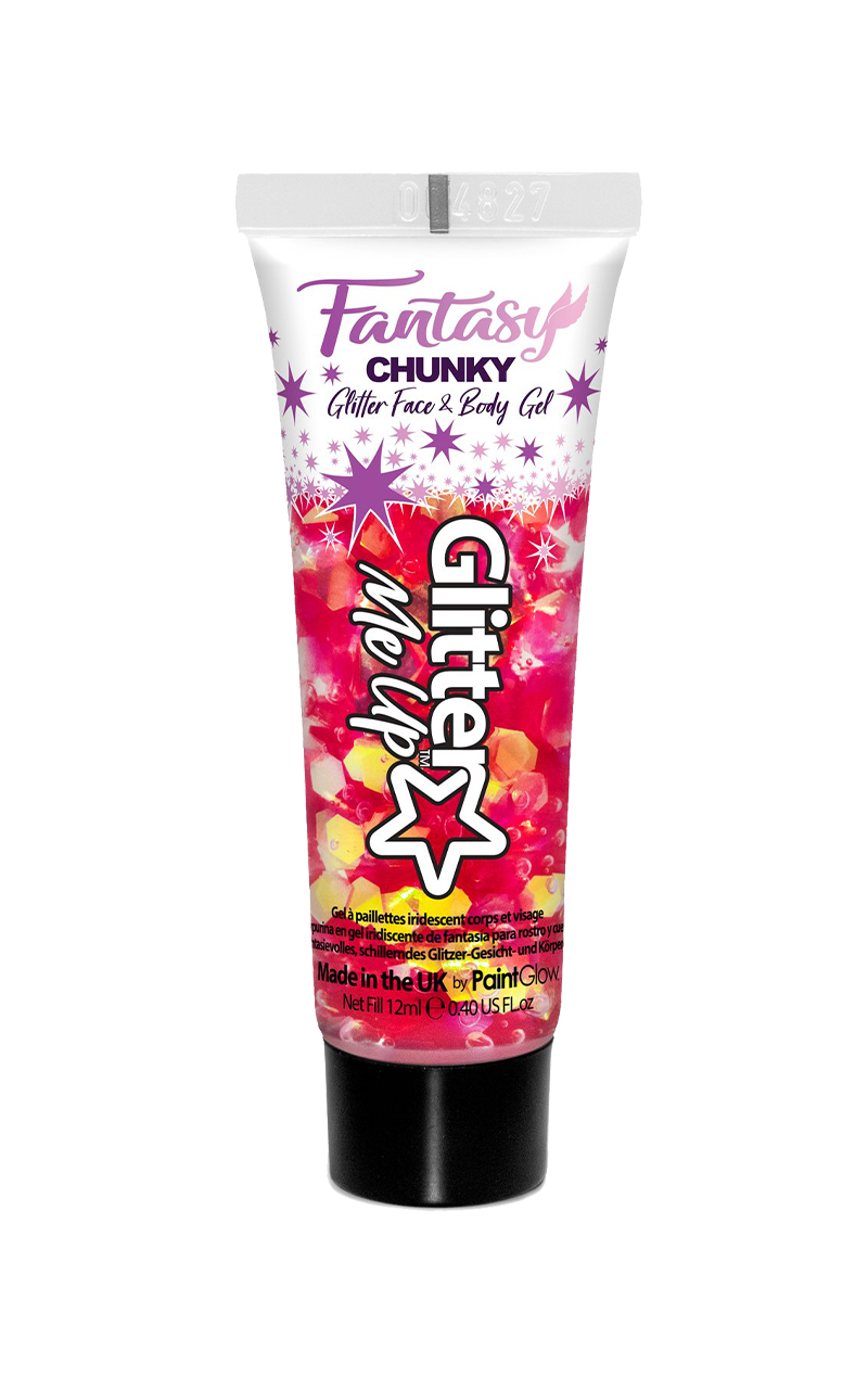 Rotes Fantasy Chunky Glitter Gel