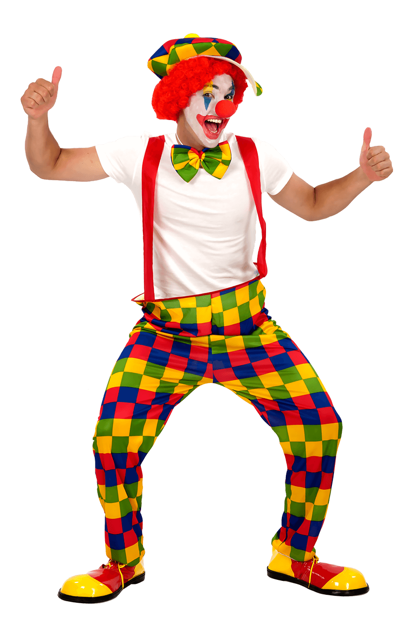 Lustiges Zirkusclown-Kostüm für Herren