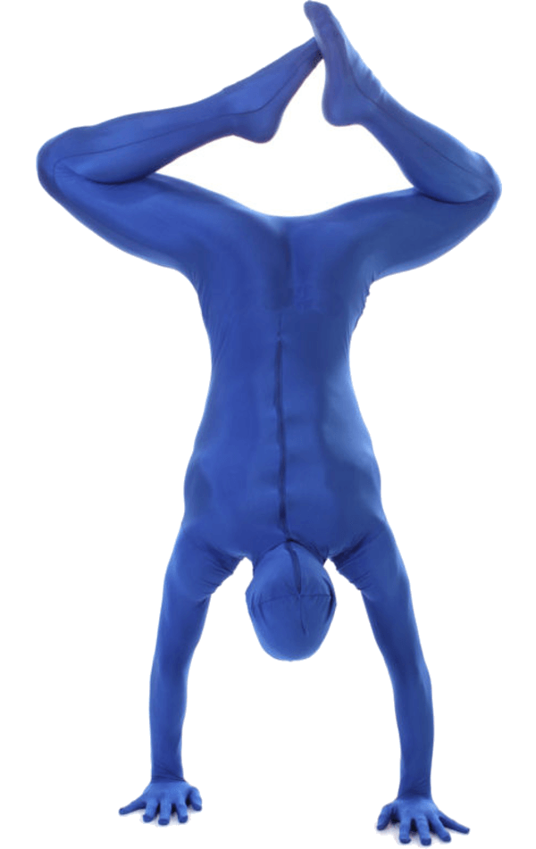 Blauer Morphsuit