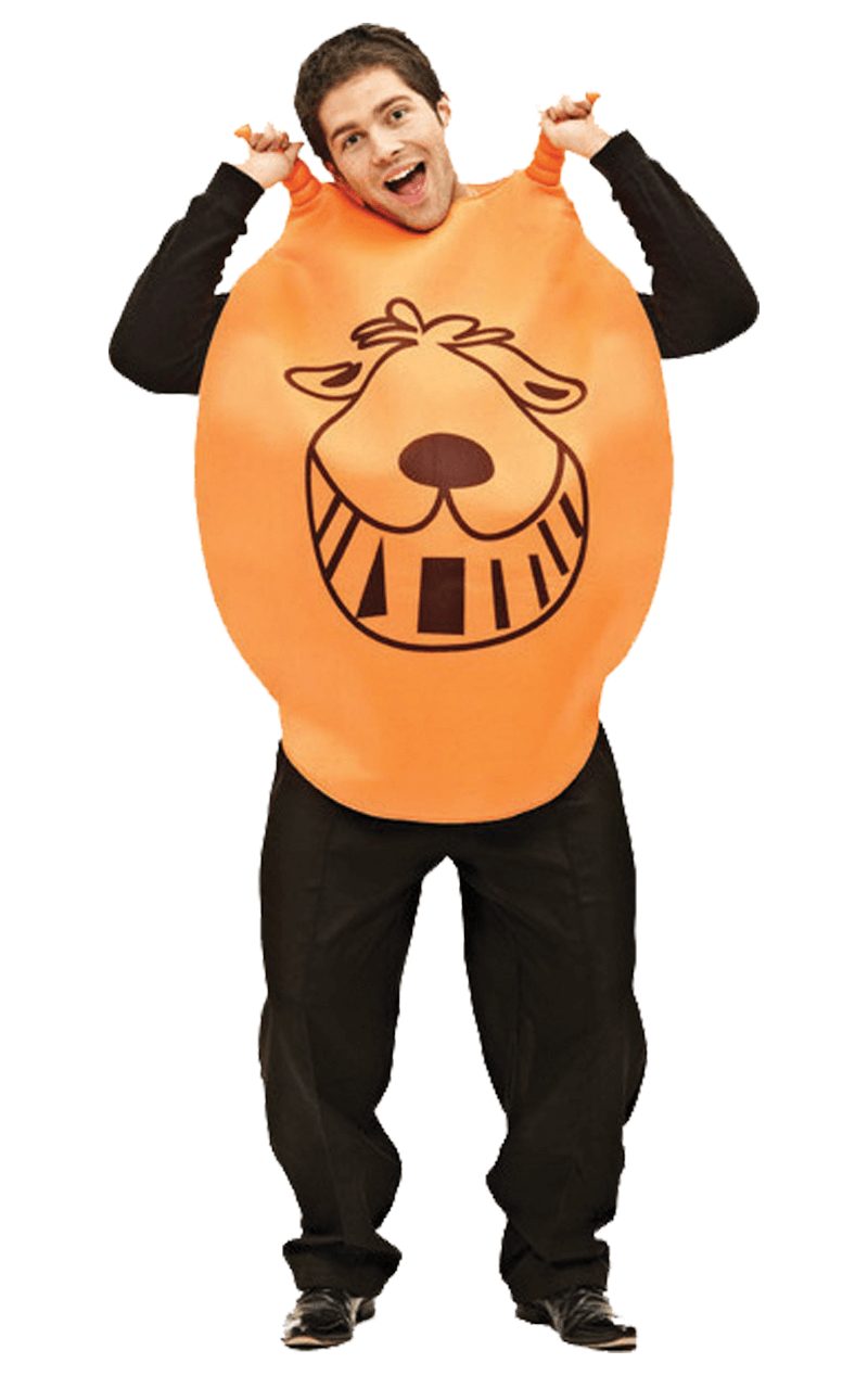 Orange Hopper-Kostüm für Erwachsene