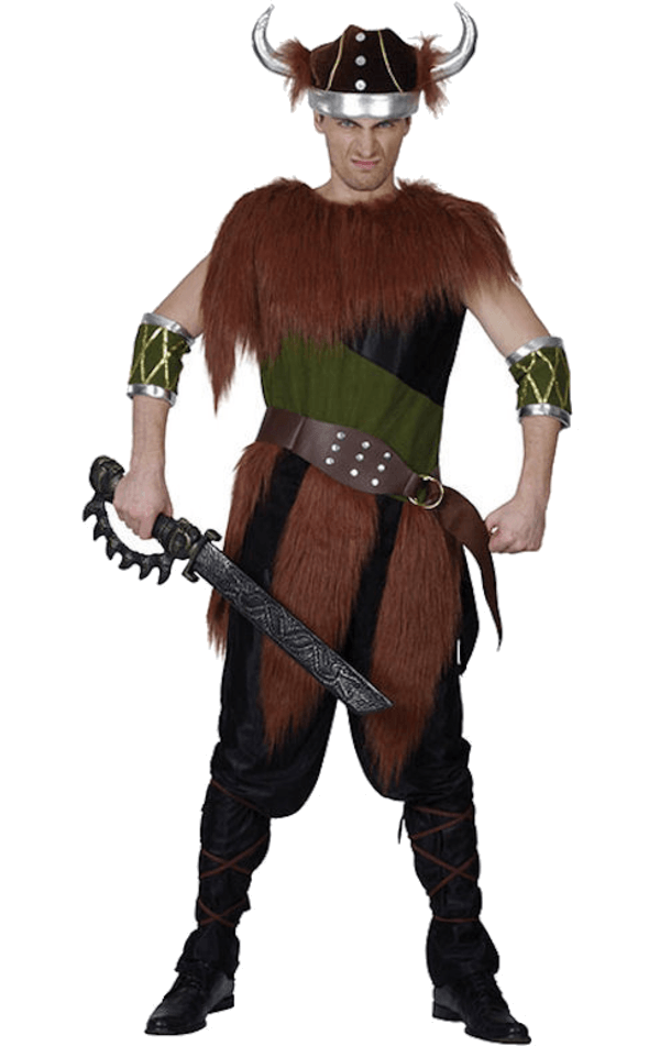 Wikinger-Mann-Kostüm aus Fell für Erwachsene