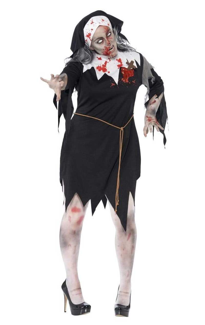Zombie Nonne Kostüm für Damen