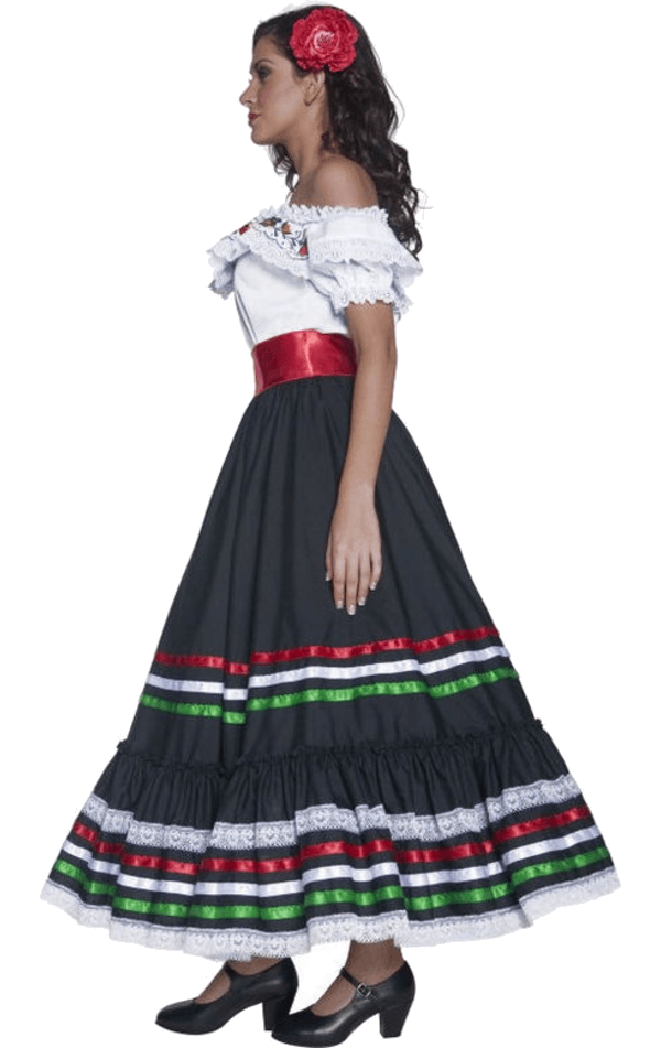 Traditionelles mexikanisches Frauenkostüm