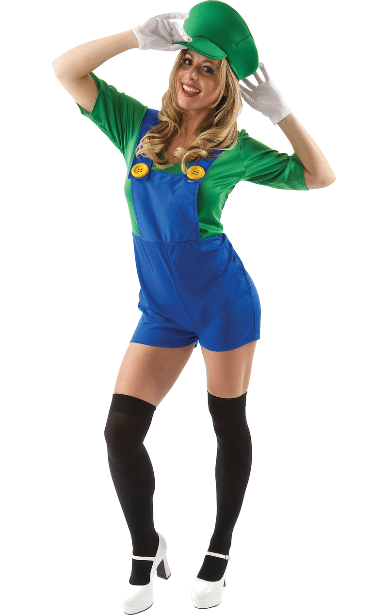 Luigi Super Mario Kostüm für Damen