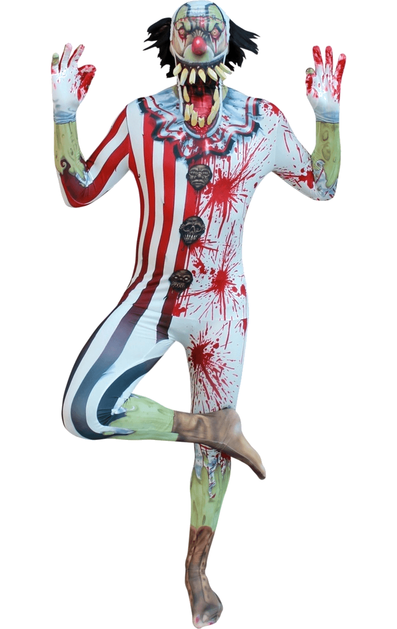 Kiefer Dropper Clown Morphsuit für Erwachsene