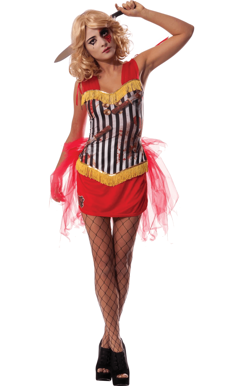 Messerwerfer Zirkus Assistentin Kostüm für Damen
