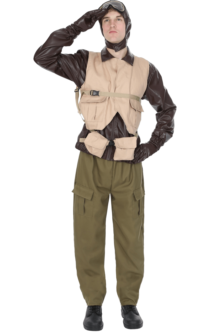 Adult Mens WW2 War Pilot Costume