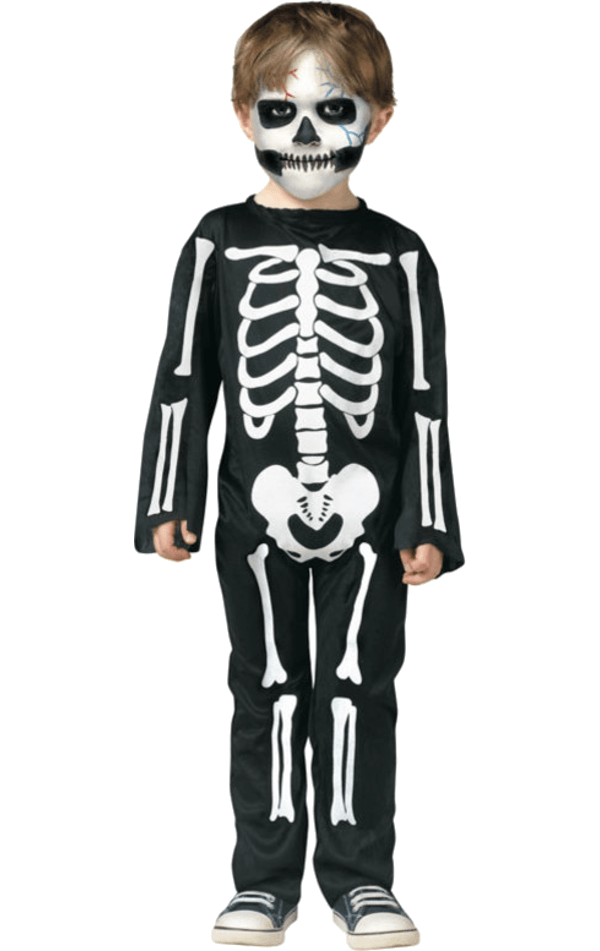 Gruseliges Skelett Kostüm für Kinder