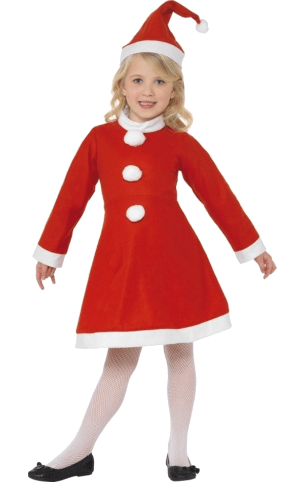 Santa Girl Kostüm für Kinder