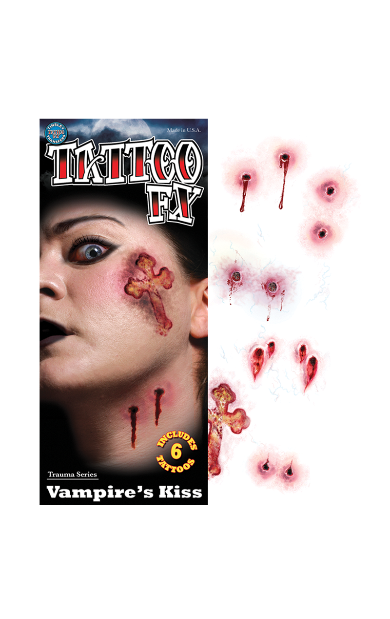 Vampire Kiss Temporäre Tattoos Zubehör