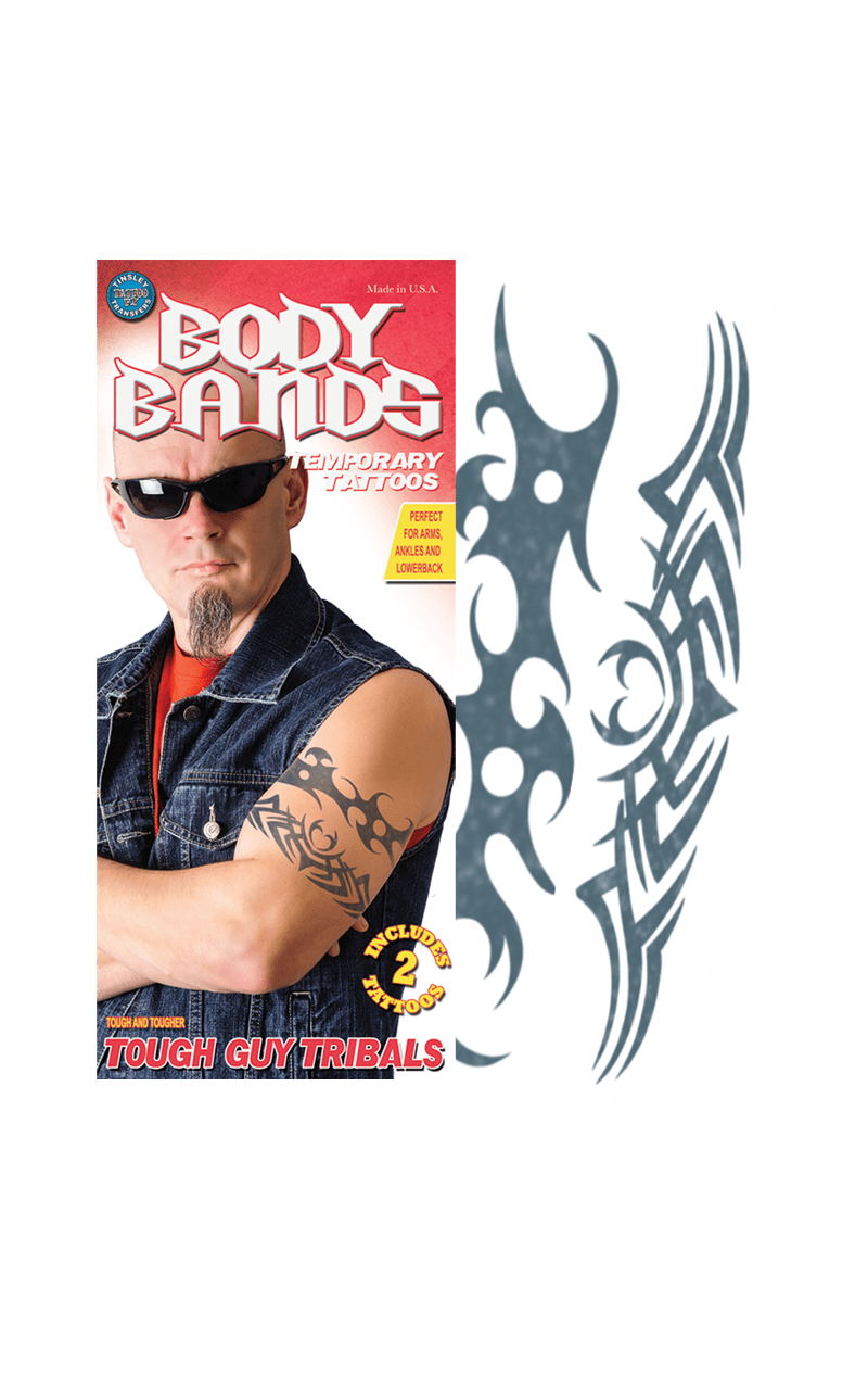 Tough Man Body Band Tattoo