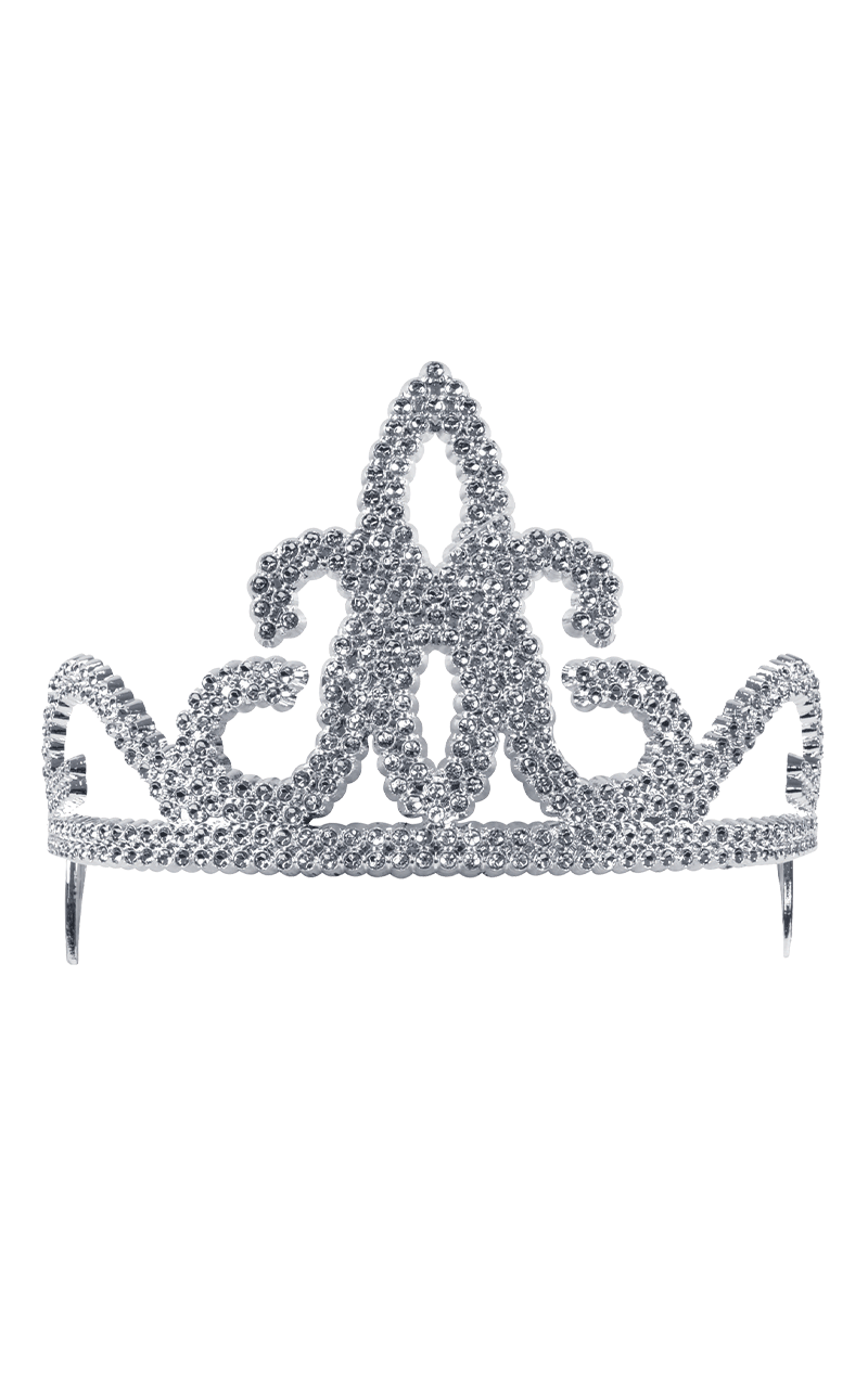 Silbernes Prinzessinnen-Tiara-Accessoire