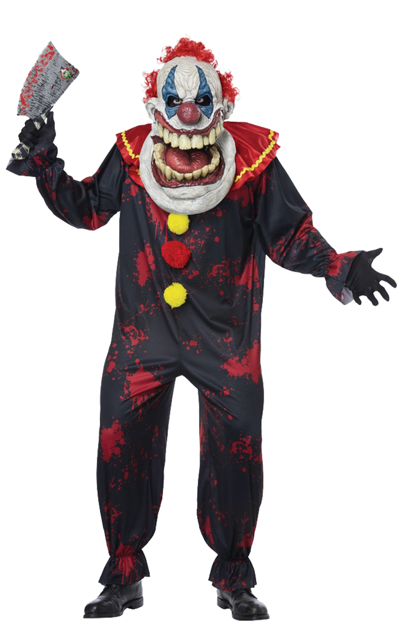 Erwachsene sterben lachendes gruseliges Clown-Kostüm