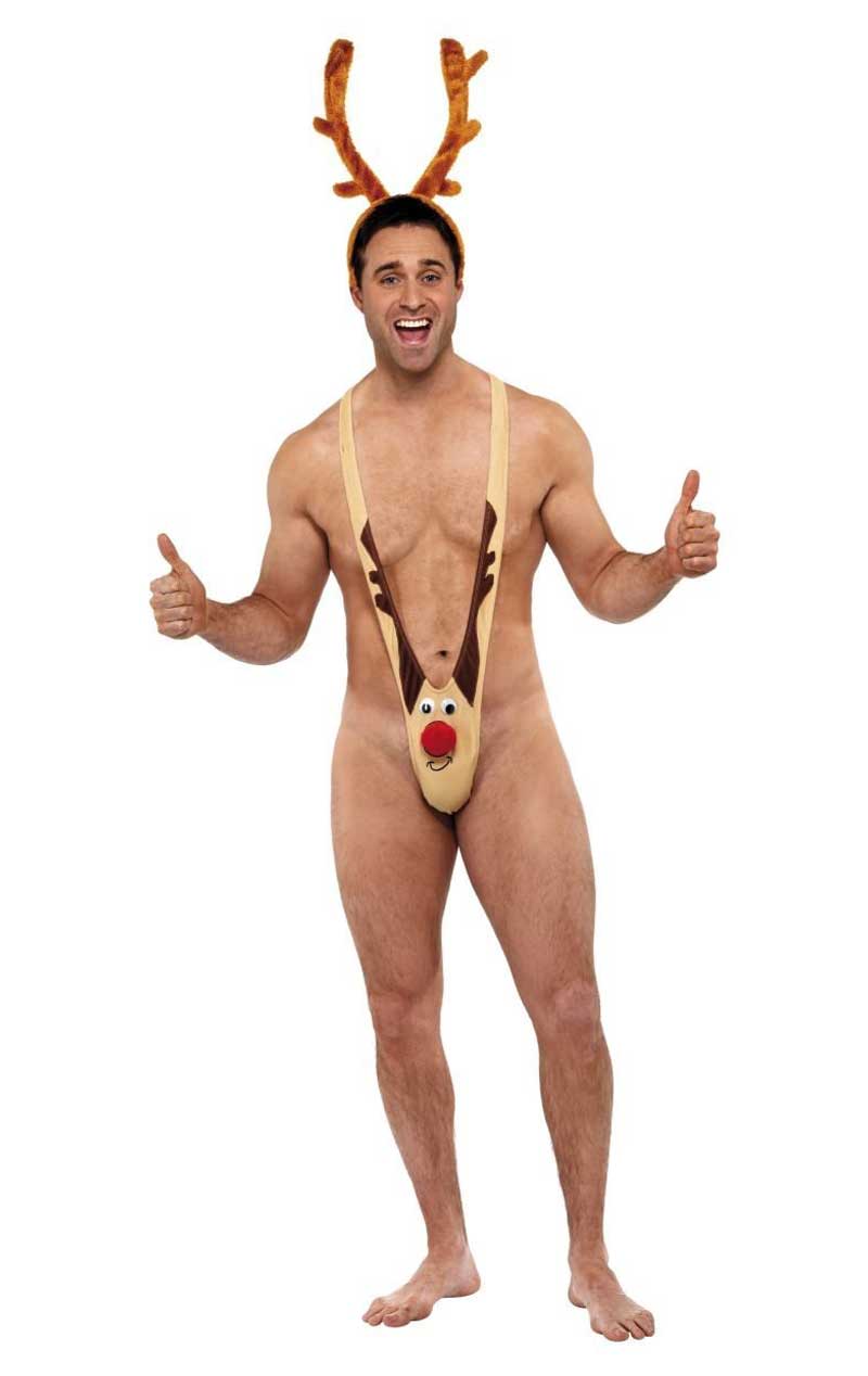 Rudolph Mankini Kostüm für Herren