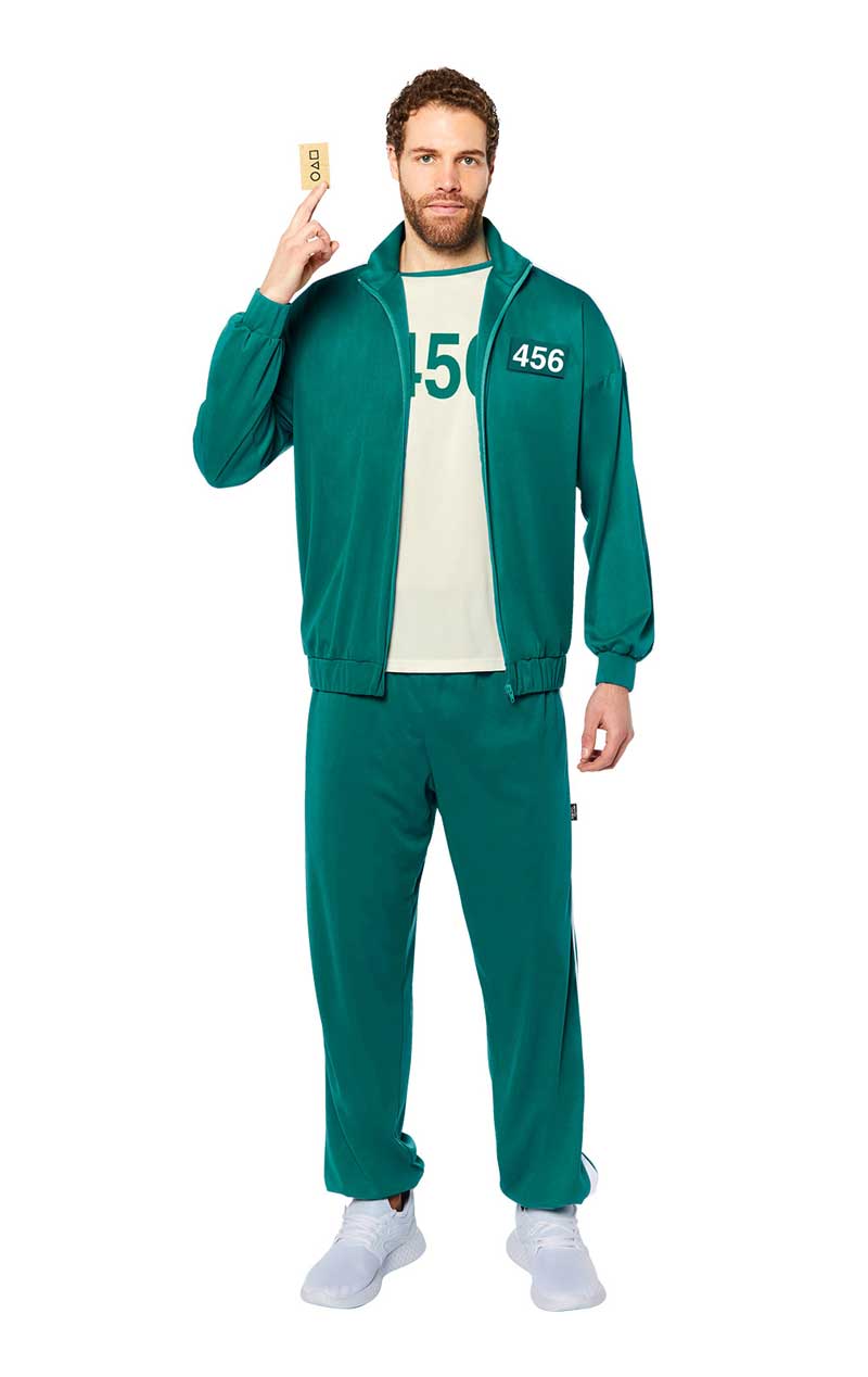 Adult Squid Game Player 456 Costume - Joke.co.uk