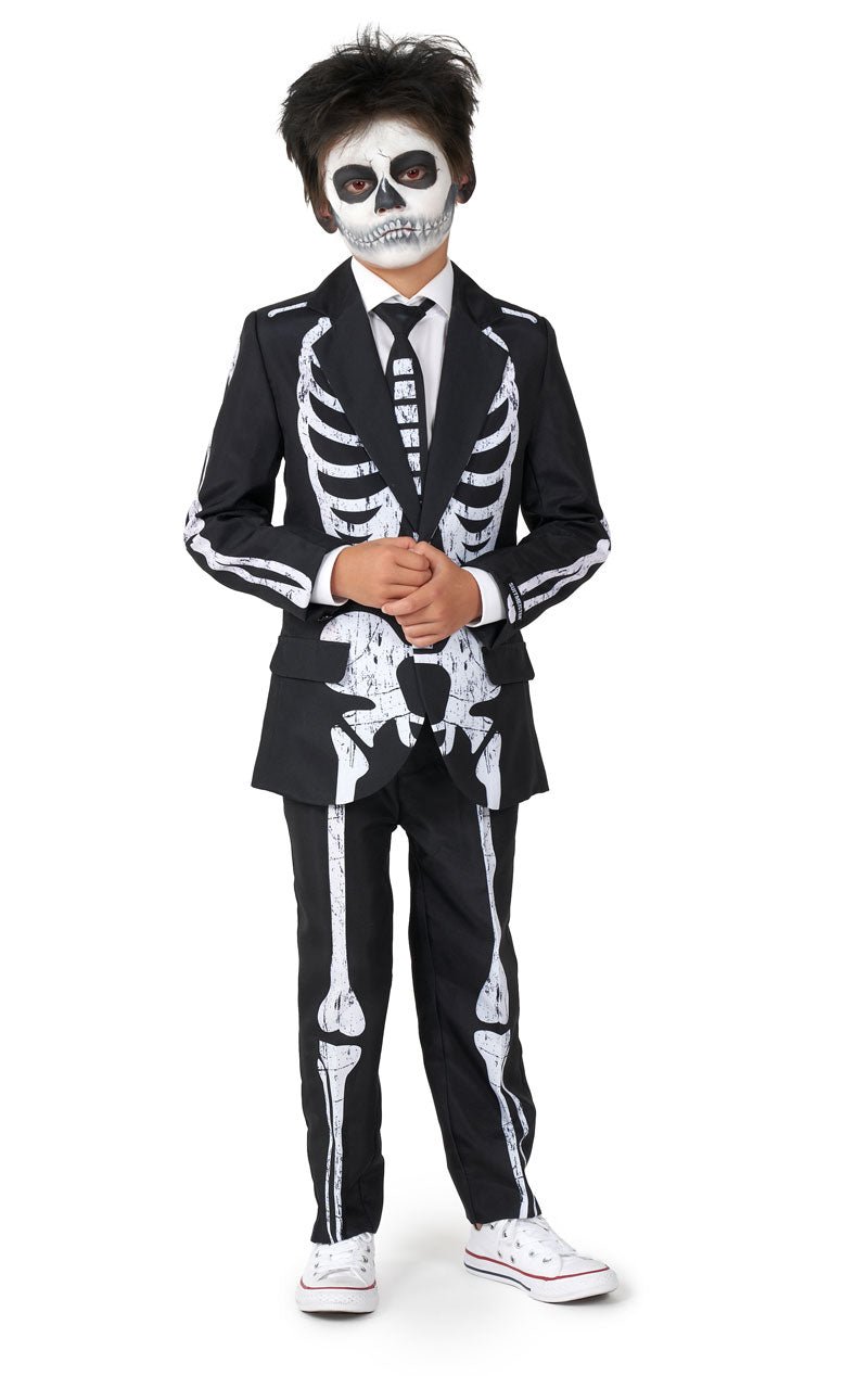 Boys Skeleton Grunge Halloween OppoSuit - Joke.co.uk