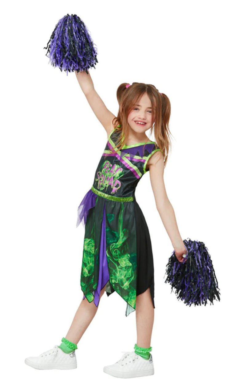 Girls Toxic Cheerleader Halloween Costume - Joke.co.uk