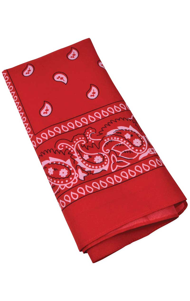 Western Red Bandana - Joke.co.uk