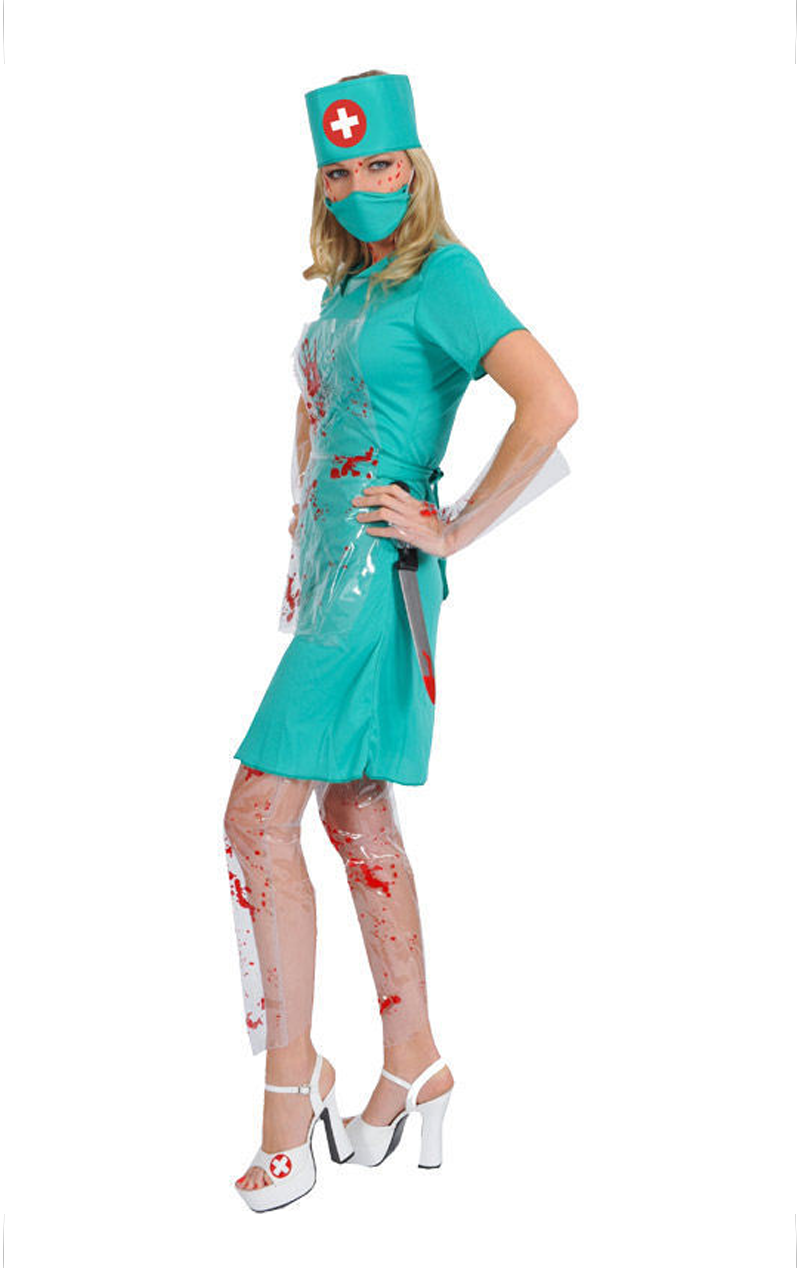 Blutige Krankenschwester Halloween-Kostüm für Erwachsene