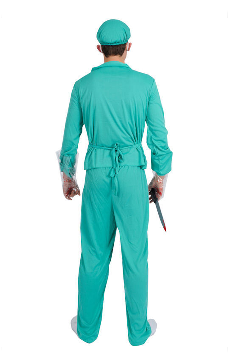 Blutiger Chirurg Halloween-Kostüm für Erwachsene