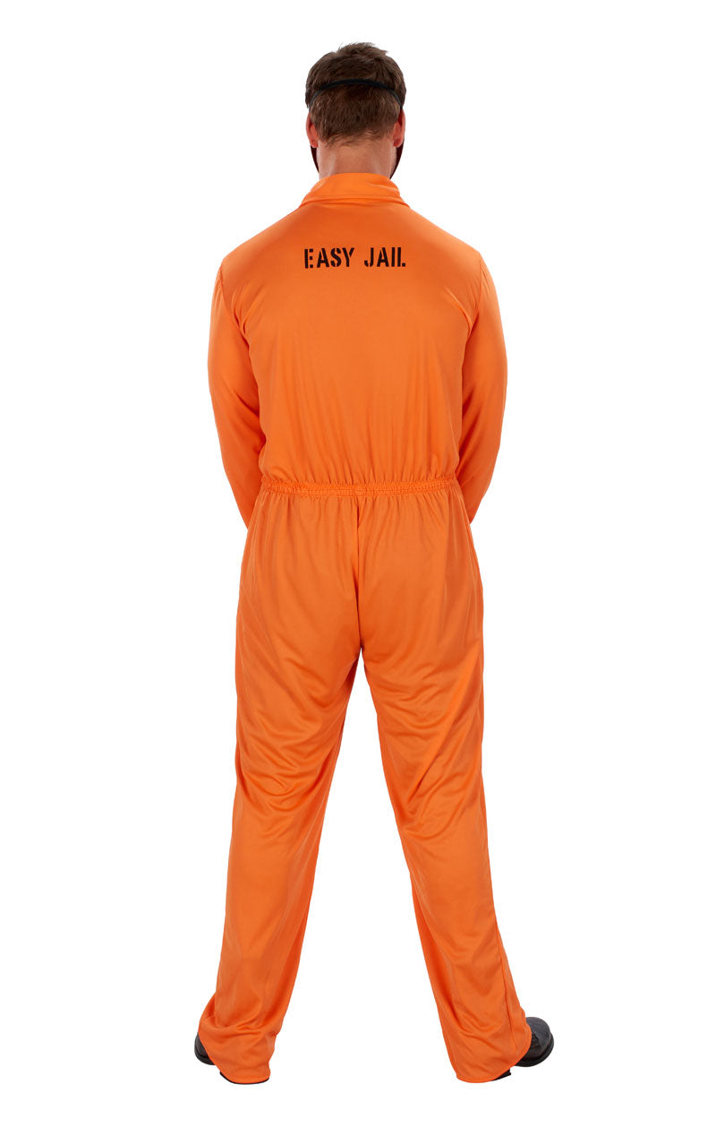 Orangefarbenes Gefangenenkostüm für Erwachsene