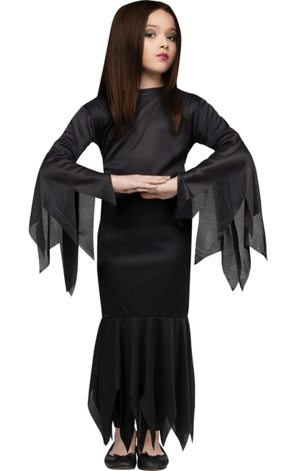 Morticia Addams Kostüm für Mädchen