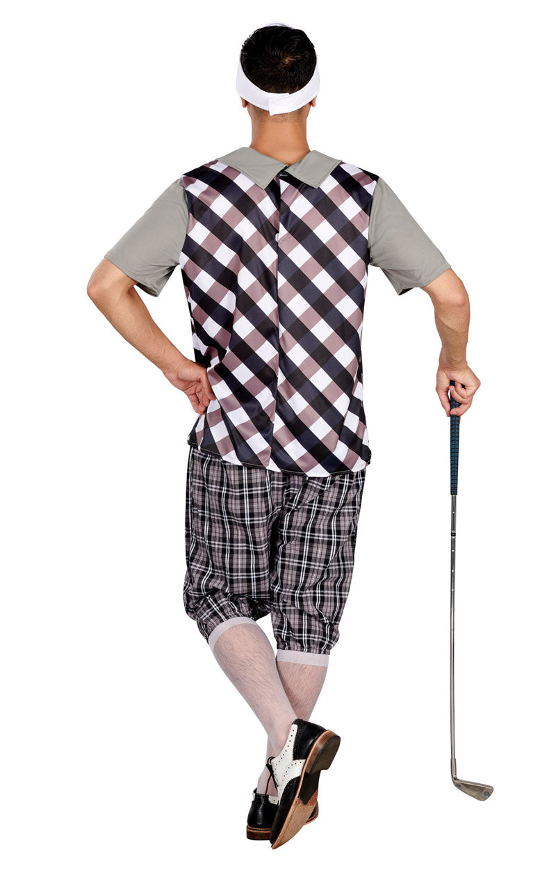 Schwarzes Pub-Golf-Kostüm für Herren