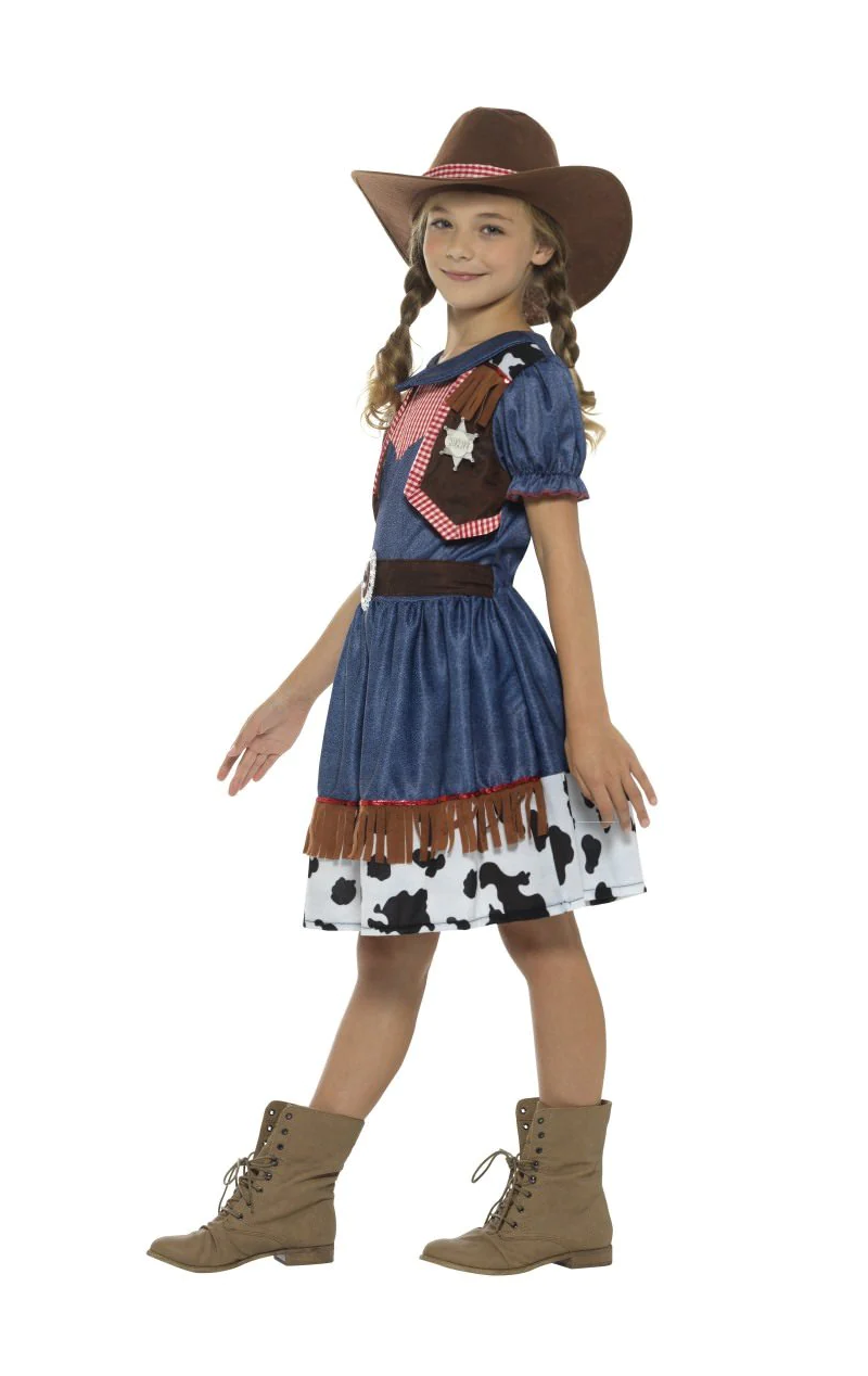 Texanisches Cowgirl-Kostüm für Kinder