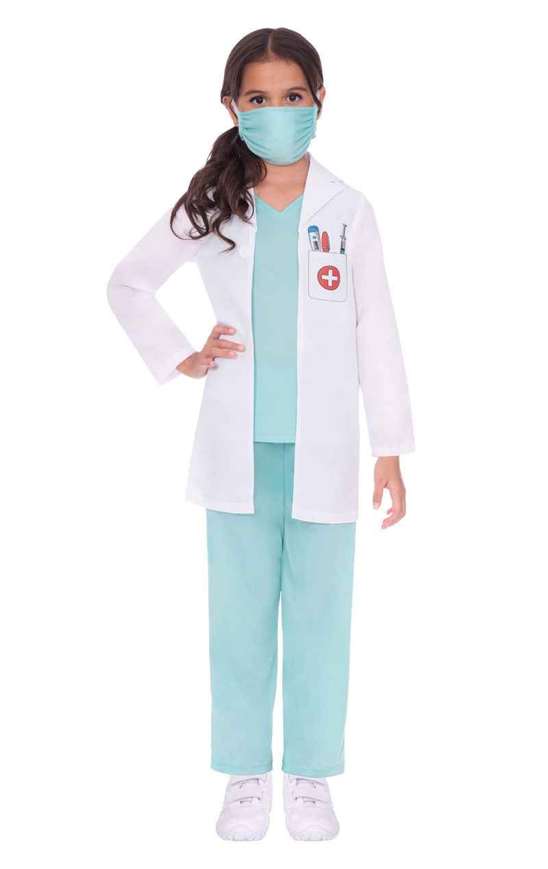 Unisex-Ärzte Scrubs-Kostüm für Kinder