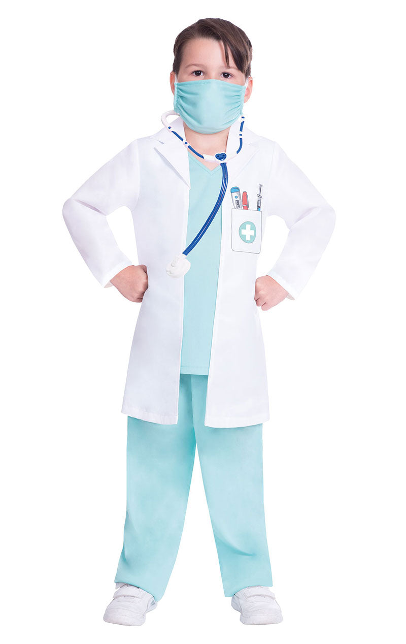 Unisex-Ärzte Scrubs-Kostüm für Kinder