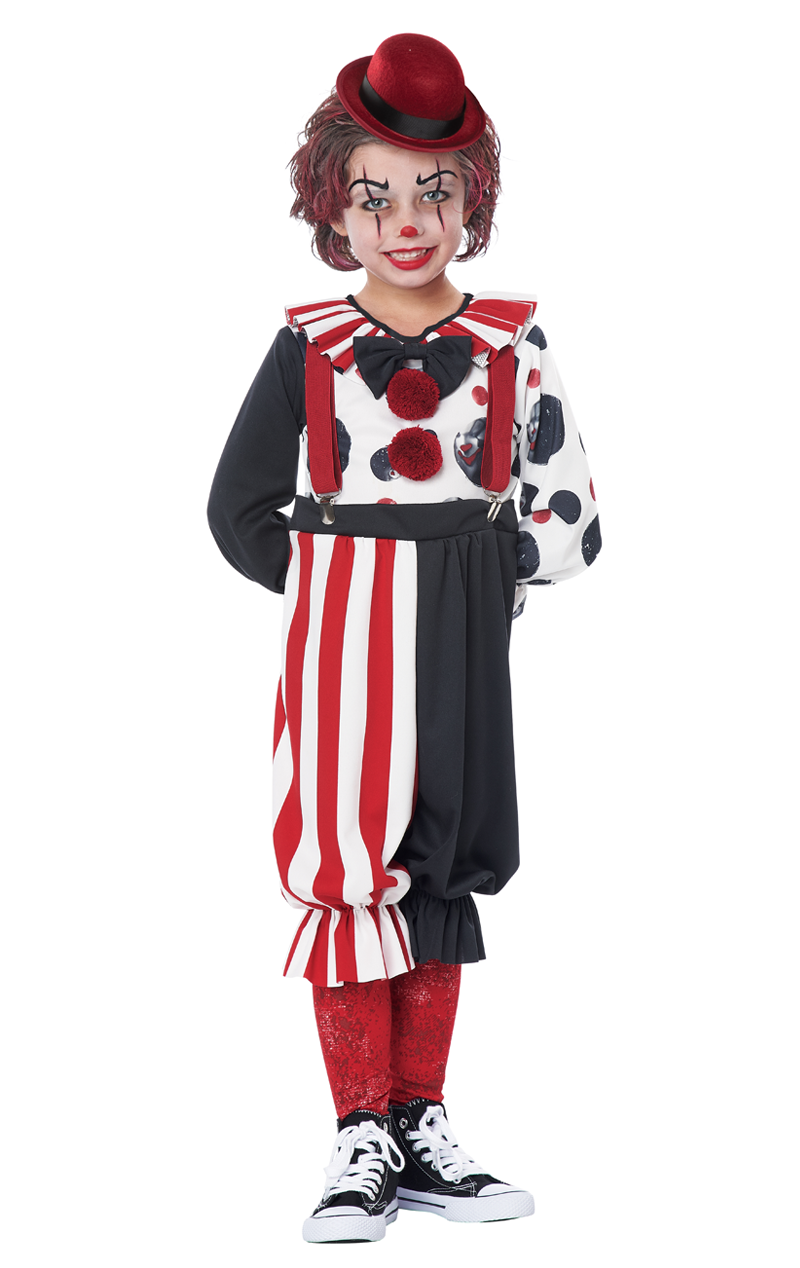 Kreepy Clown Kostüm für Kinder