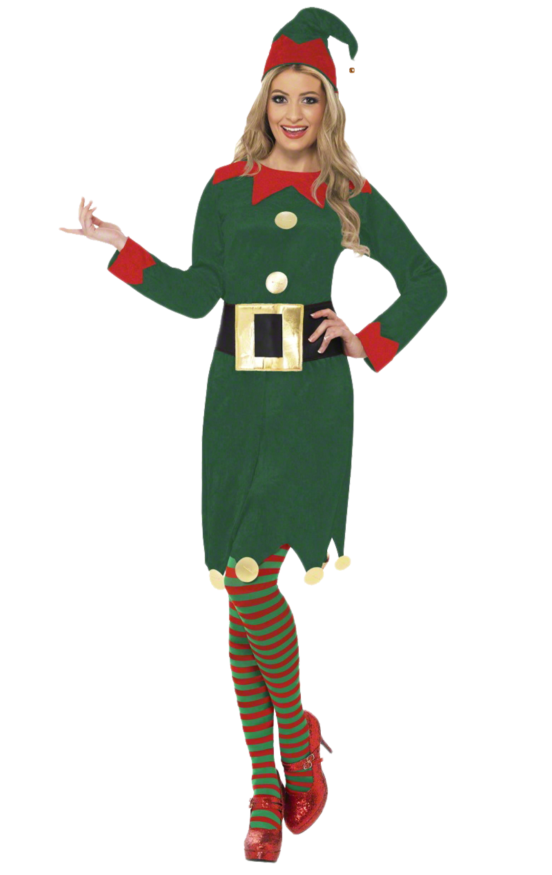 Happy Christmas Elf Kostüm für Damen