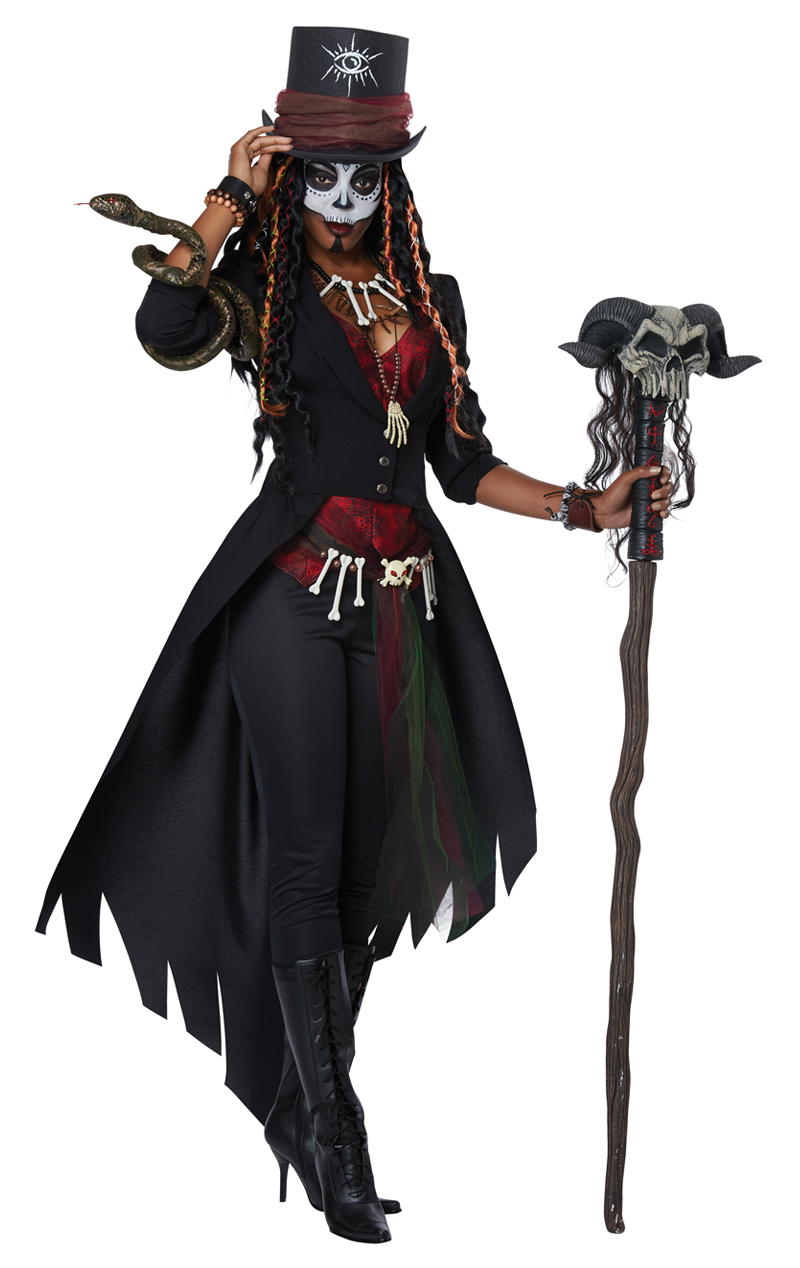 Voodoo-Magie-Halloween-Kostüm für Damen