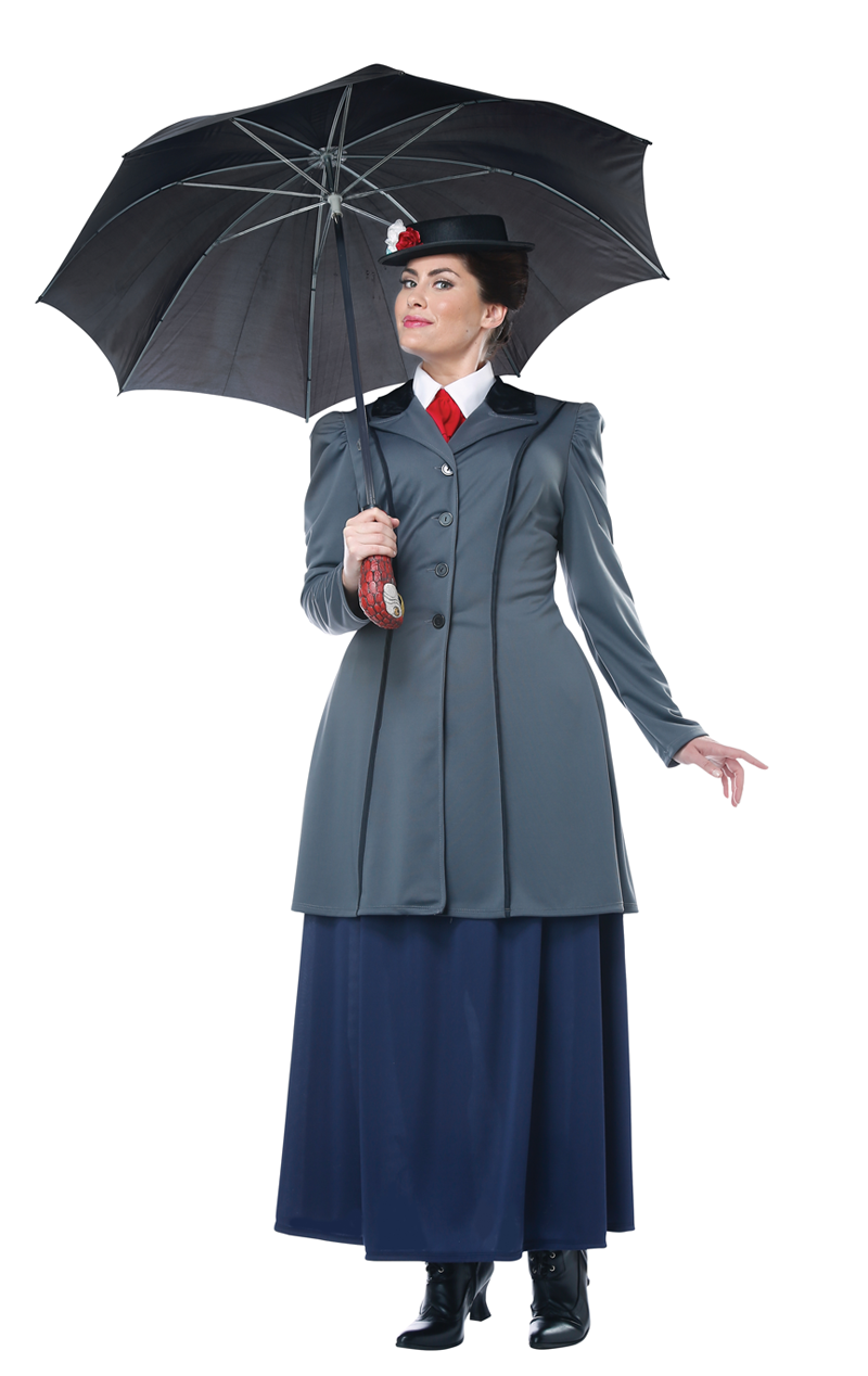 Damen Mary Poppins Plus Size Kostüm