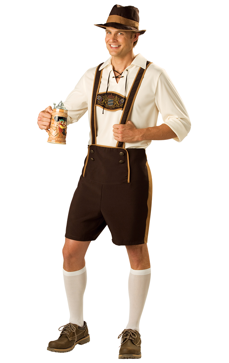 Bayerisches Lederhosen-Oktoberfest-Kostüm für Herren