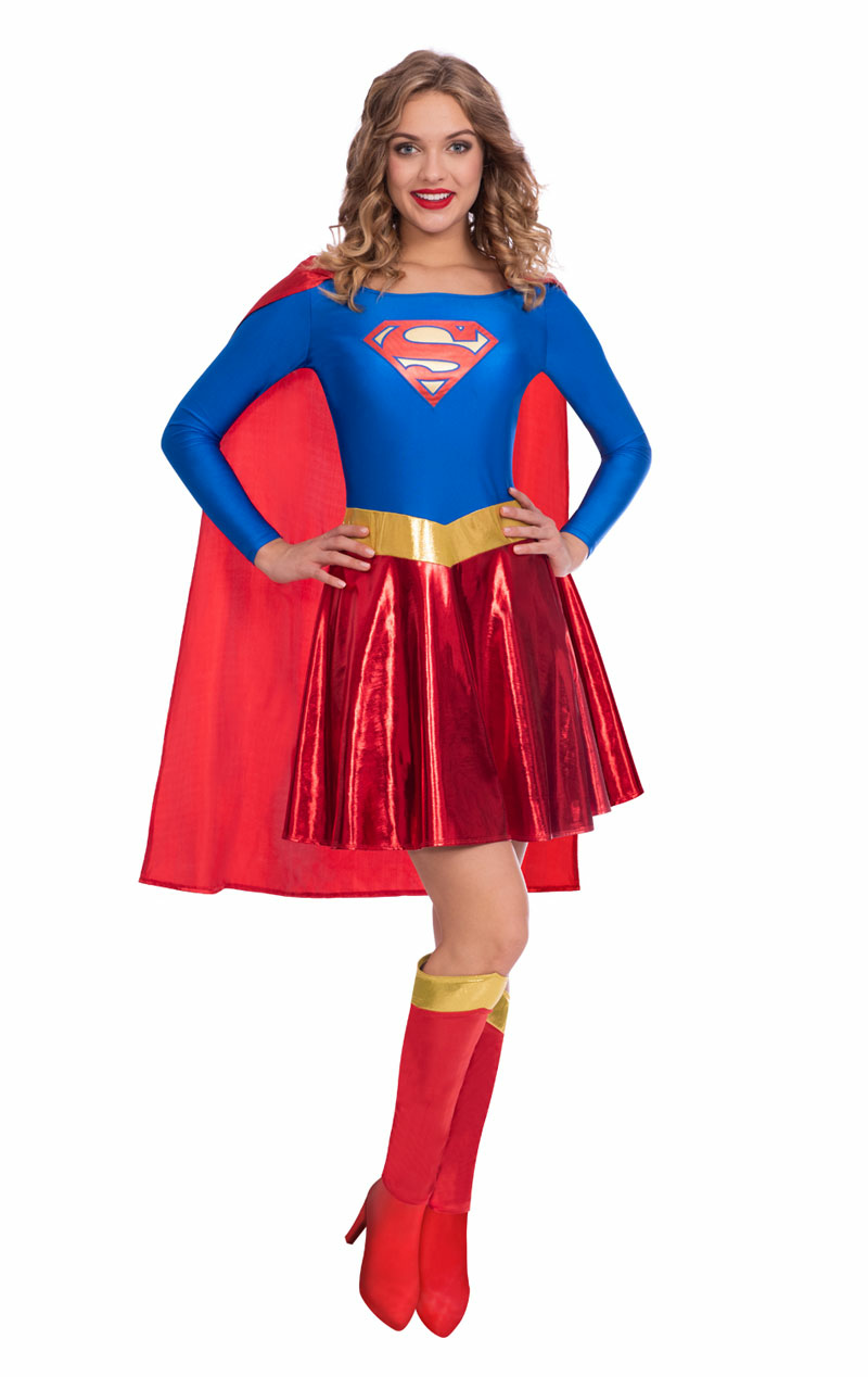 Klassisches Supergirl-Kostüm für Damen