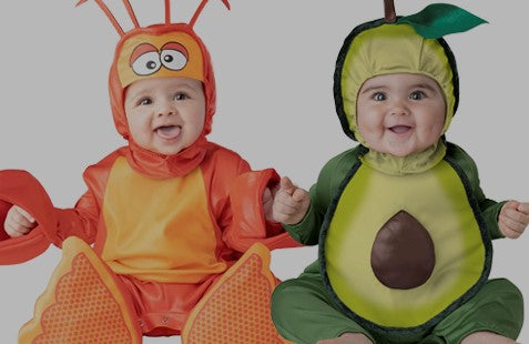 Baby fancy dress costumes - Lobster and Avocado