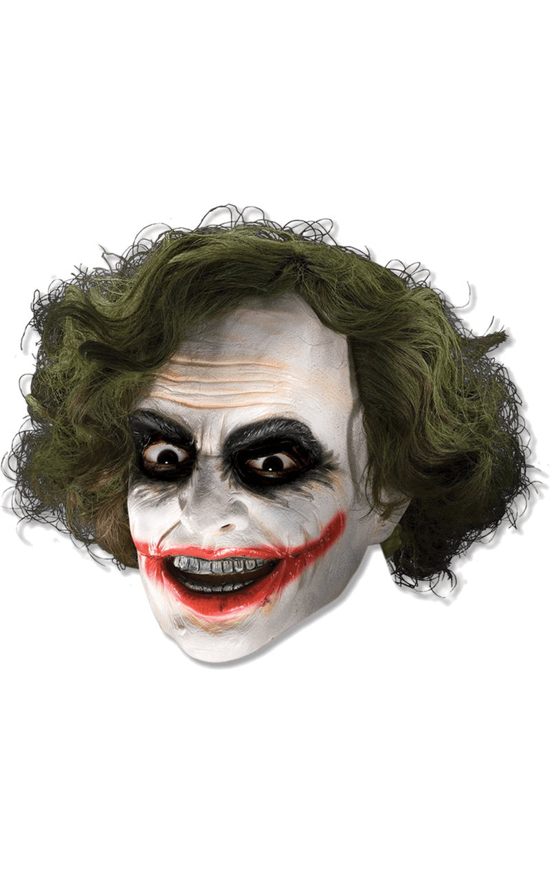 Erwachsener The Joker Facepiece mit Haarschmuck