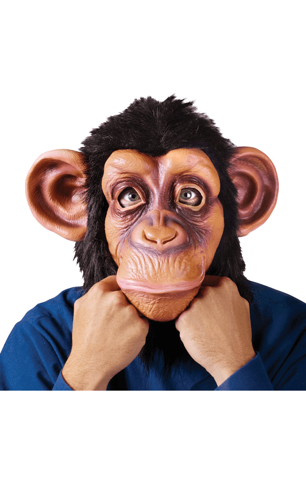 Komischer Schimpansen-Gesichtsschutz