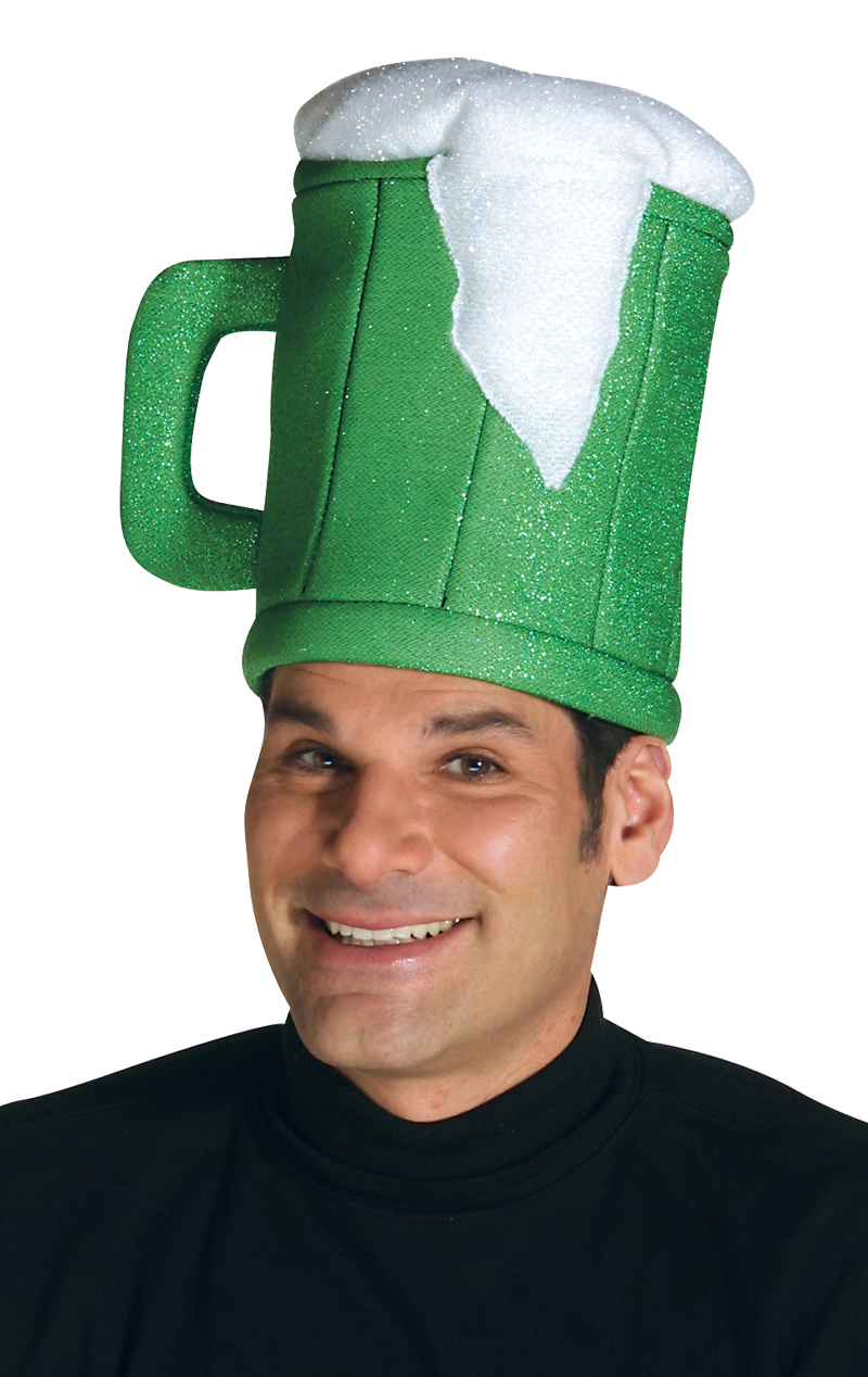 Grüner Bierkrug-Hut