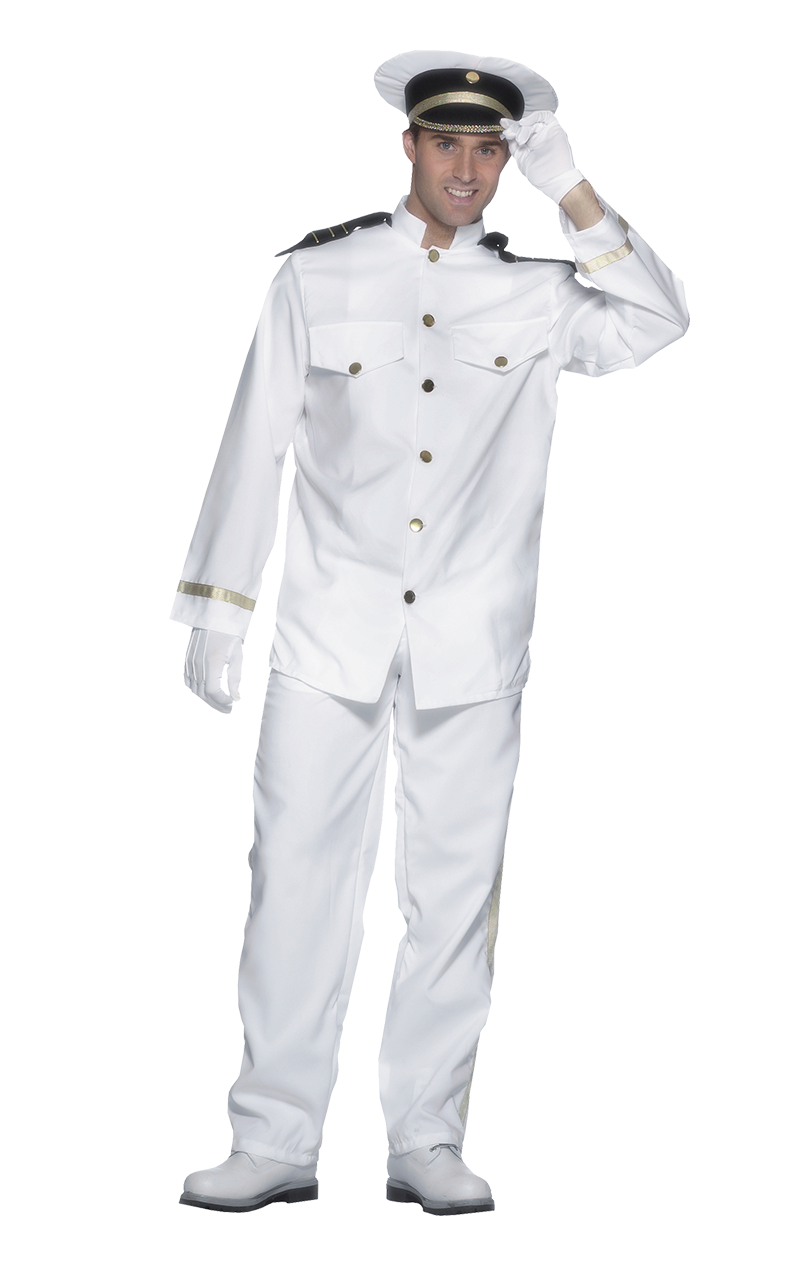 Marineoffizier-Kostüm für Herren