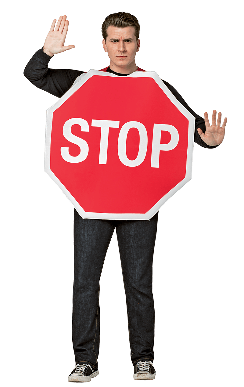 Stop-Schild-Kostüm für Erwachsene