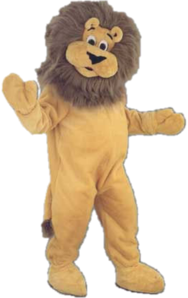 Glückliches Löwen-Maskottchen-Kostüm