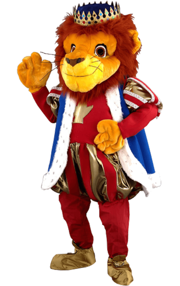 Luxus-König-Löwe-Maskottchen-Kostüm