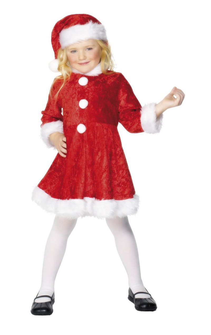 Mini-Miss-Santa-Kostüm für Kinder