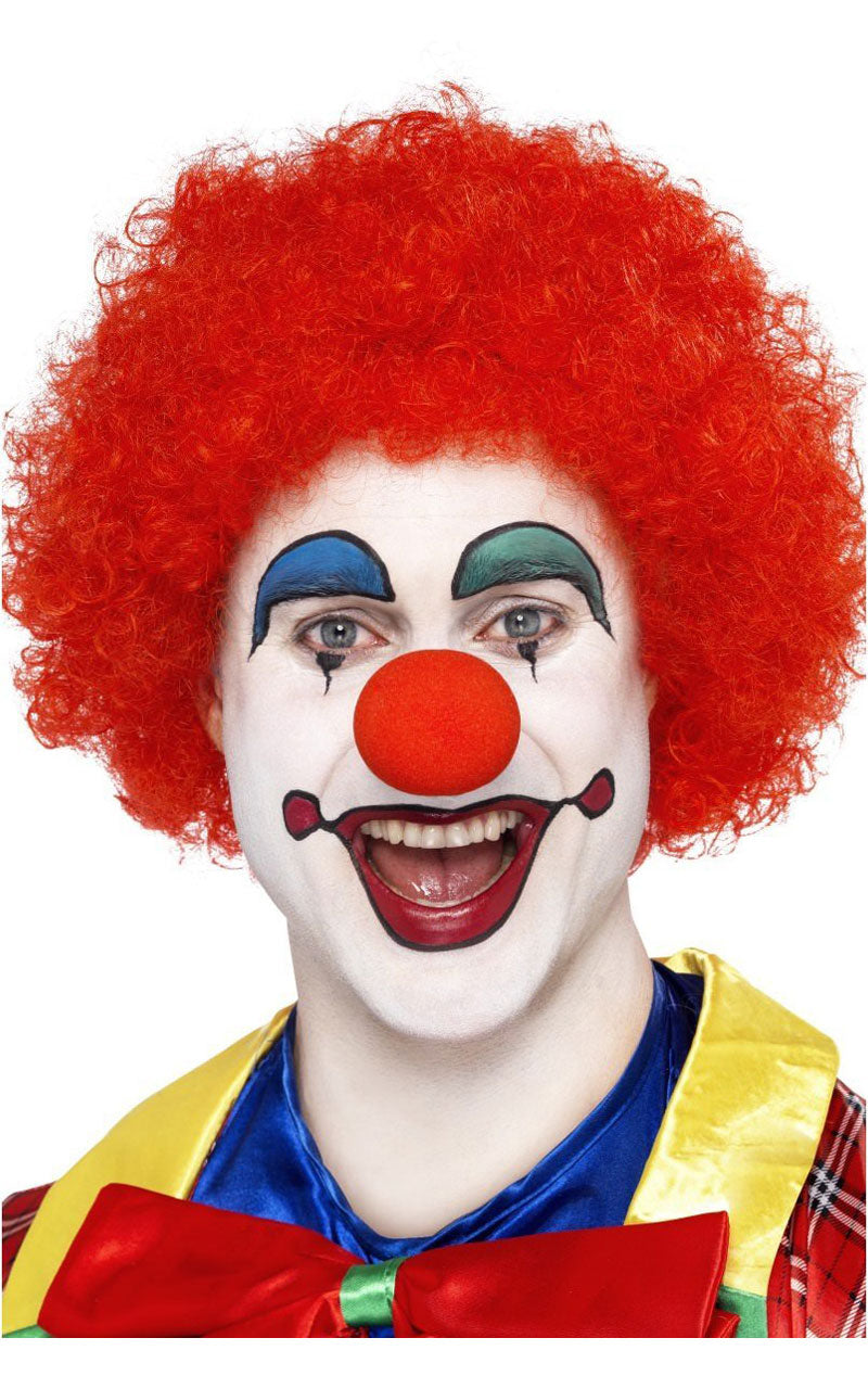 Rote Afro-Clown-Perücke